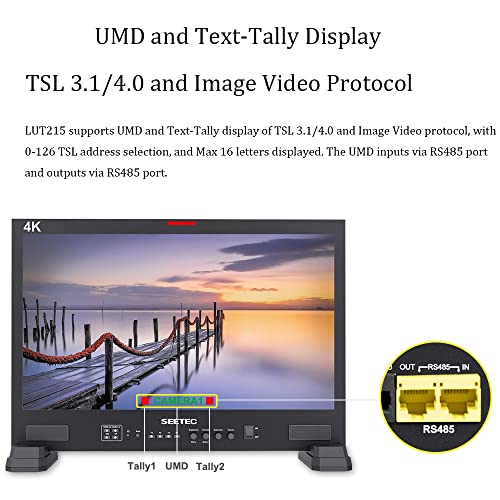 Image of 21.5 inch 3D LUT Broadcast Studio Monitor 3G-SDI 4K HDMI Full HD 1920x1080 LUT215