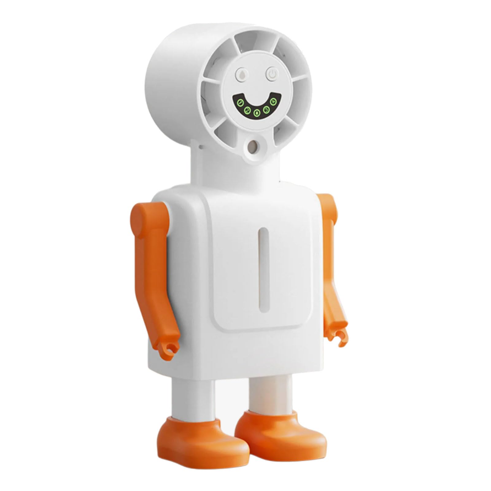 Tfaoys White Lovely Robot Design Air Cooling Fan Sprinkle Fan With Quiet Motor And Real Time Screen Humidifier