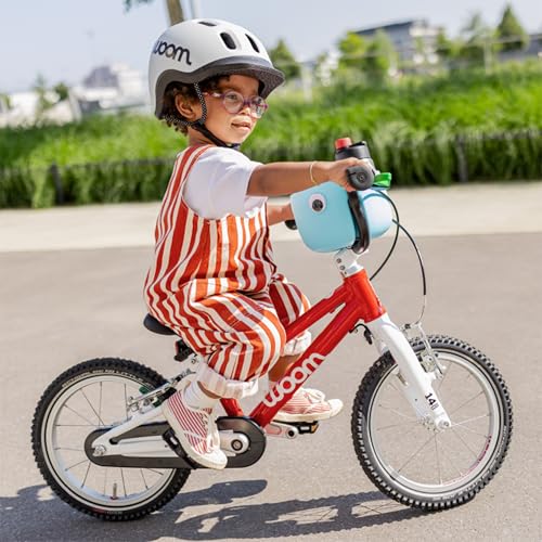 Image of woom GO 2 Bicycle for Children 3 to 4.5 Years Old, 14-Inch Lightweight Bike with Handbrake, Steering Limiter & Chainguard for Boys & Girls