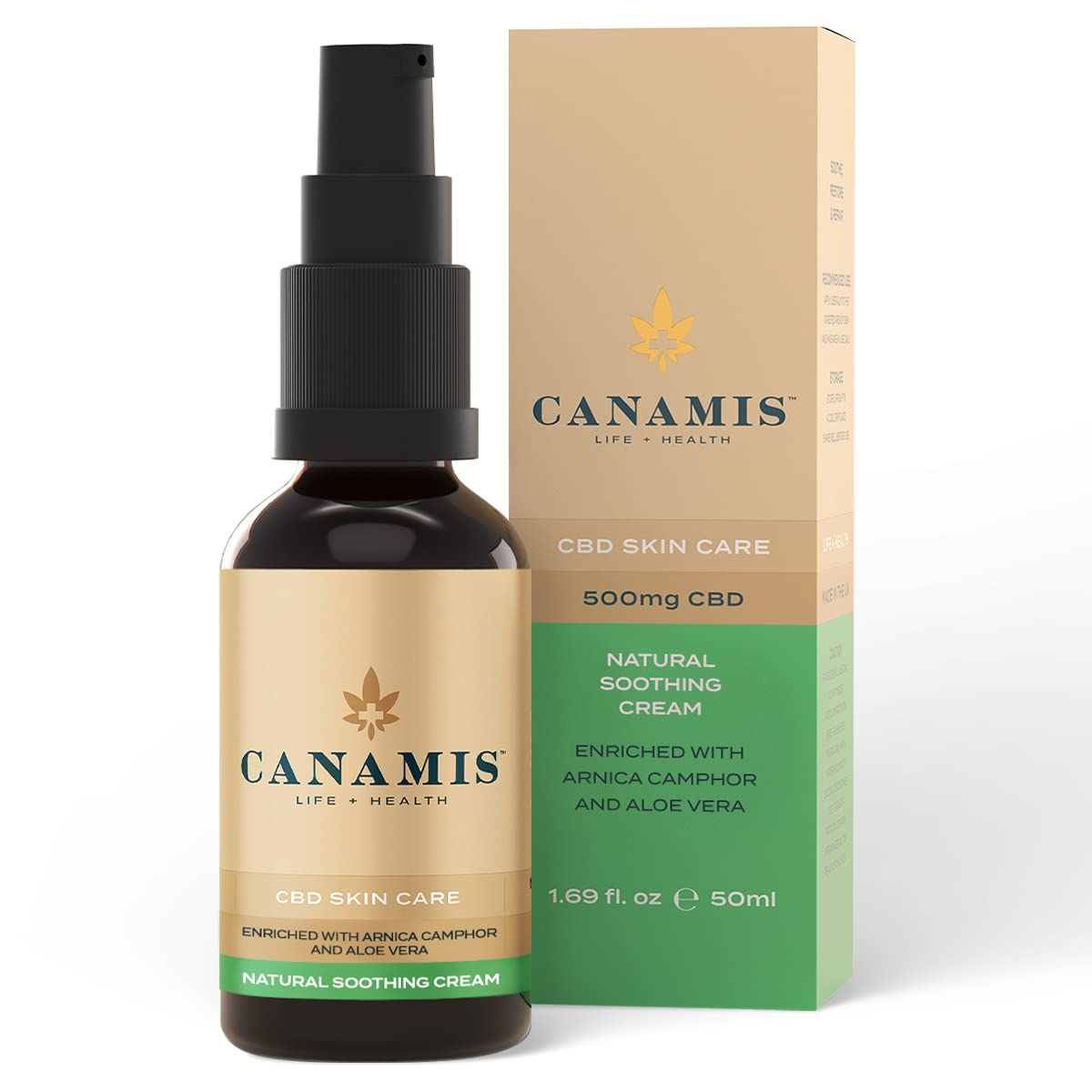 CBD High Strength Arthritis Pain Relief Cream for Joints and Muscles | Natural Anti Inflamatory Hemp Gel for Knees, Hands, Back, Shoulders & Neck | Relieves Osteoarthritis & Fibromyalgia | 500mg