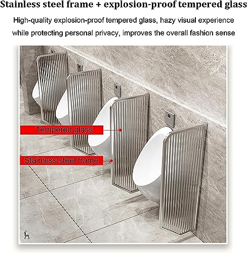 Separatore per orinatoio da parete in acciaio inox, per servizi igienici pubblici, divisorio per la privacy, per servizi igienici, per una maggiore igiene