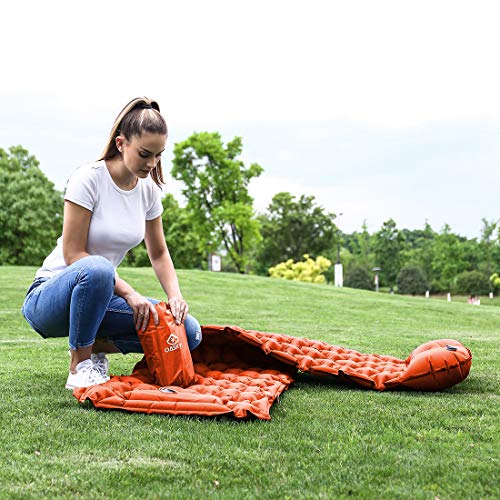 image for oaskys Camping Sleeping Pad Ultralight Backpacking Air Mattress with I