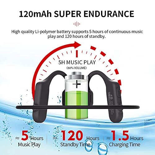 Tokani Open Ear Wireless Sports Headphones, Bluetooth 5.0 Waterproof Sweatproof Headset With Mic For Sport Jogging Running Driving Cycling Hiking Indoor And Outdoor Use #TOP5