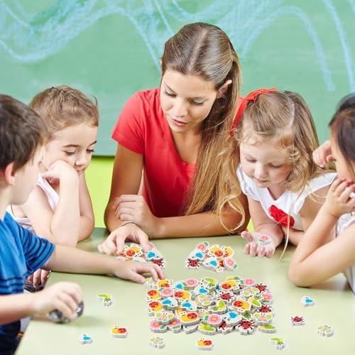 BeYumi 60Pcs Frühlings-Mini-Radiergummer für Kids in verschiedenen Blumen- und Schmetterlings-Designs - süße Puzzle-Radiergummer als Schul- und Klassenzimmer-Preise, Hausaufgaben-Belohnungen, Geschenk