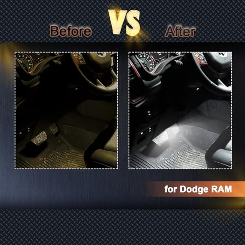 Lámparas LED interiores para tablero y piso para Dodge y Jeep miniatura 6