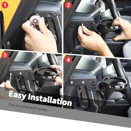 Portavasos para Ford Bronco 2021-2024 Lado Conductor miniatura 6