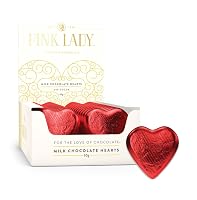 Pink Lady Chocolates Red Heart Milk Chocolate, 30 g (Pack of 40)