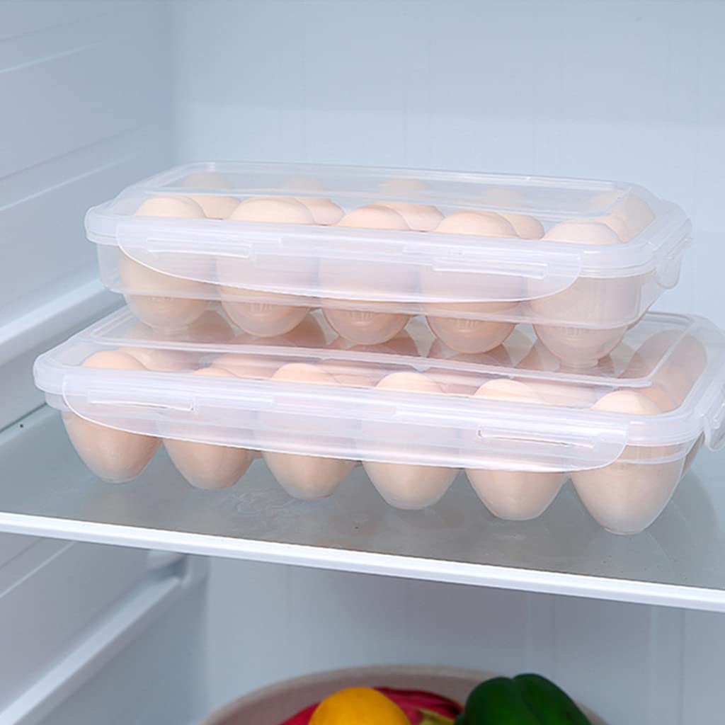 MLWSKERTY 10/18 Storage Box Eggs Tray With Lid Kitchen Refrigerator