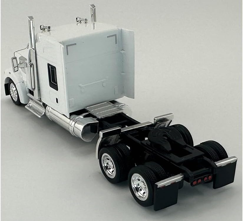 W990 with Stand Up Sleeper Cab White 1/87 (HO) Plastic Model Car by HO Logistics HL-990075