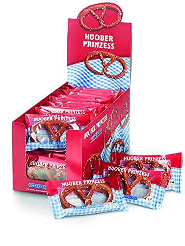 Huober Prinzess Brezel, Thekendisplay Karton mit 24 Doppelpacks (48 Brezeln), 480g Karton (24 x 20g)