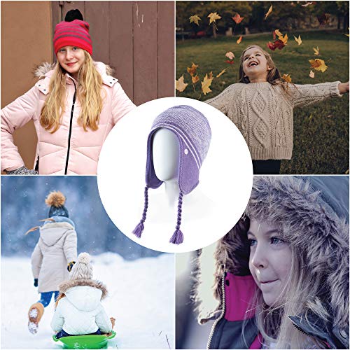 Image of C9 Champion Kids' Peruvian Hat with Ear Flaps and Fleece Lining
