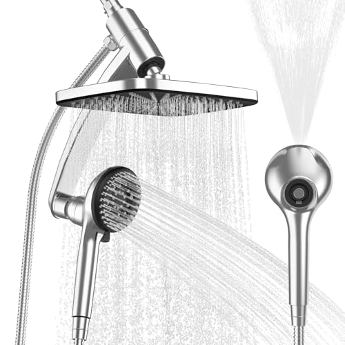 8-Inch High Pressure Rainfall Shower Head Combo