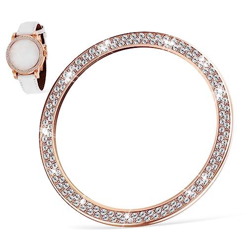 Reloj con Gemas de Imitación y Anillo Protector para el Uso Diario Urbano