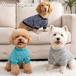 3 Pack Dog Sweaters for Small Dogs Girl Boy Winter Fleece Clothes Warm Soft Dog Sweatshirt Outfit for Dogs Cats Pet Apparel - Image 6