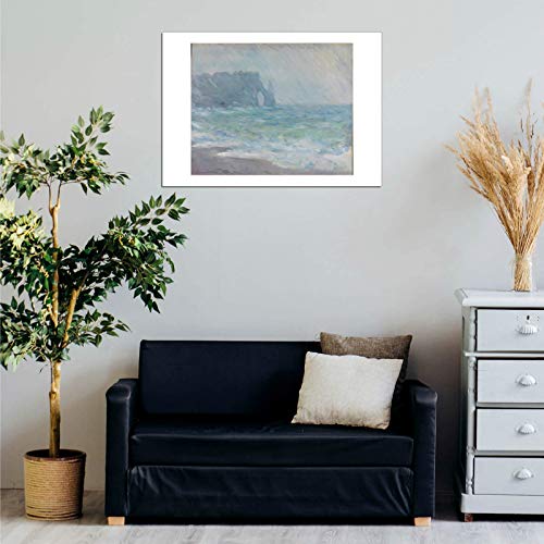 Affiche encadrée Claude Monet Crashing Sea tableau impressionniste Medium