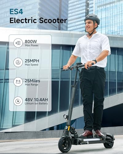 Image of ECOROAD Electric Scooter for Adults, Up to 25MPH, 25-30 Miles Range, 330LBS Load, Off-Road Tires, RGB Lights & APP Control