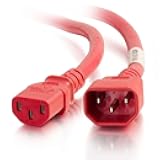 C2G Power Cord, Long Extension Cord, Power Extension Cord, 18 AWG, Red, 10 Feet (3.04 Meters), Cables to Go 17517