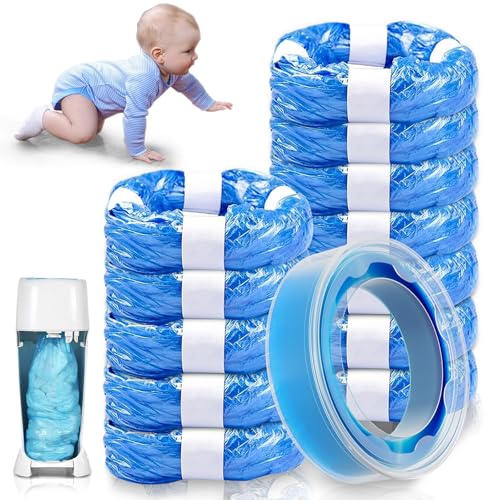13 Recharge Poubelle a Couche, Sac Poubelle Couche Grande Capacité l'environnement, 4.5m Recharge Poubelle (13 sacs et 1 cassette de recharge)