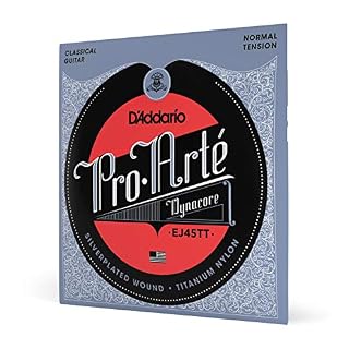 D’Addario Pro-Arte Dynacore EJ45TT Cordes aiguës en titane pour guitare classique Normale - Les Beatles, Paul McCartney, John Lennon, RIngo Starr, George Harrison