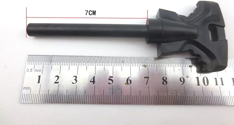 Survival Fire Steel, Flint Striker Steel Fire Starter Kit, Magnesium Ferrocerium Rod Firesteel with Scale Scraper & Whistle, Multi Tool & Chunky Butterfly Wide Handle for Travelling Camping Hiking