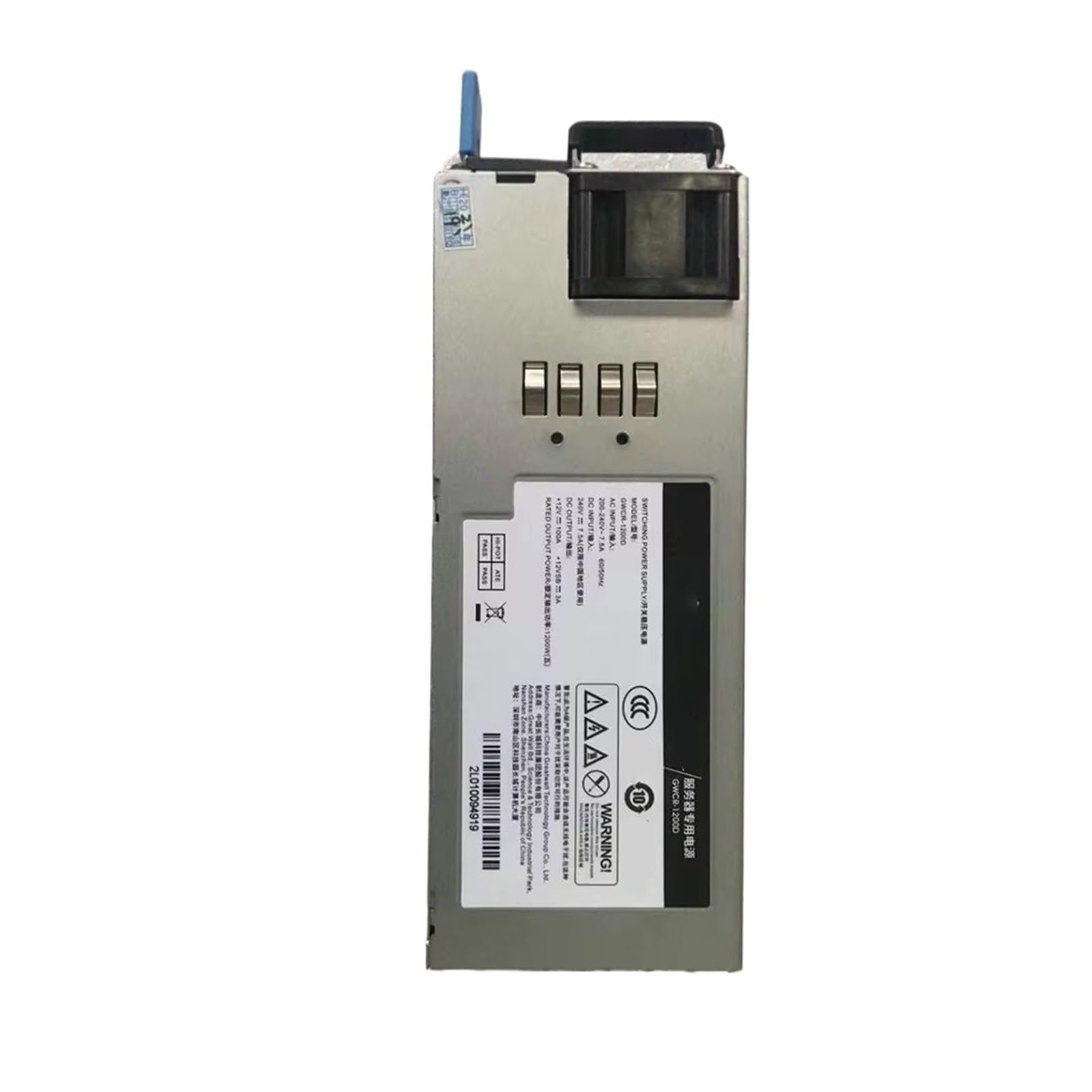 BFSYDLUJ 1200W Server Power Supply GWCR-1200D 200-240V~7.5A~60/50HZ