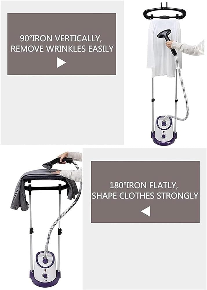 Vertical Garment Steamer 1800W Professional Vertical Garment, Clothes Steamer for Commercial 35S Quick Wrinkle Removalwith, Handheld Garment Steamer Clothes Steam Iron with Ironing Board