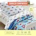 Wildkin Kids Cotton Toddler Comforter – Soft & Lightweight, Fits Standard Crib Mattress - Trains, Planes, and Trucks