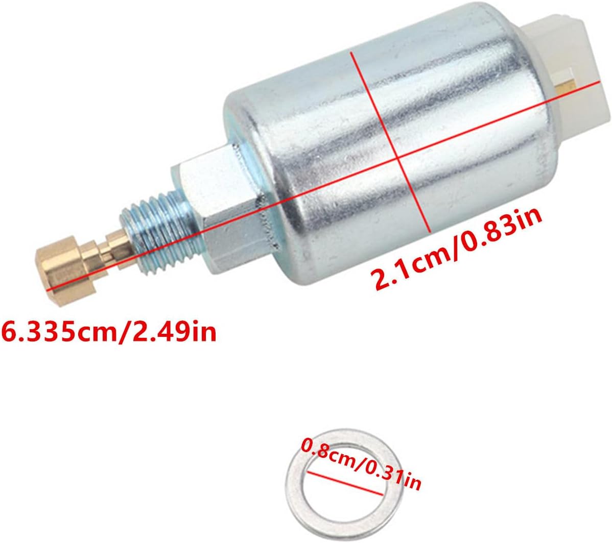 2PCS Carburetor Fuel Solenoid Replace Part 699878 Carb Solenoid Compatible for Briggs Lawn Mower Tractors Accessories