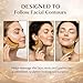 2PCS Lymphatic Contour Face Brush, Ergonomically Designed to Fit The Skin Precisely and Relieve Fatigue, Facial Massage Brush for Drainage & Sculpting- Anti-Puffiness, Detox & Lift, Dry Brushing Face