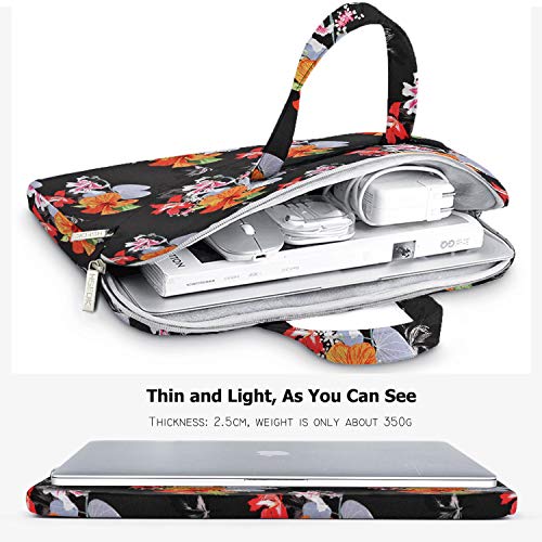 Image of Hseok Laptop Shoulder Bag 13 13.3 14 Inch Case Compatible with MacBook Pro /Neo 14 inch M5 /M4 /M3 /M2 /M1,Mac Air /pro /Neo 13 inch and Most 13 13.3 14 Notebooks,Spill-Resistant Briefcase,Morning Glory