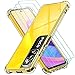 ivoler Coque pour Xiaomi Redmi Note 10 5G / Xiaomi Poco M3 Pro 5G avec 3 Pièces Protection Écran en Verre Trempé, Transparent Étui de Protection en Silicone Antichoc, Mince Souple TPU Bumper Housse