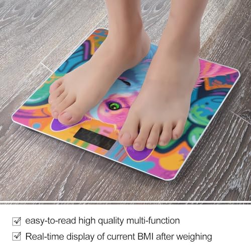 Báscula digital de baño con pantalla LCD de 400 lb miniatura 5