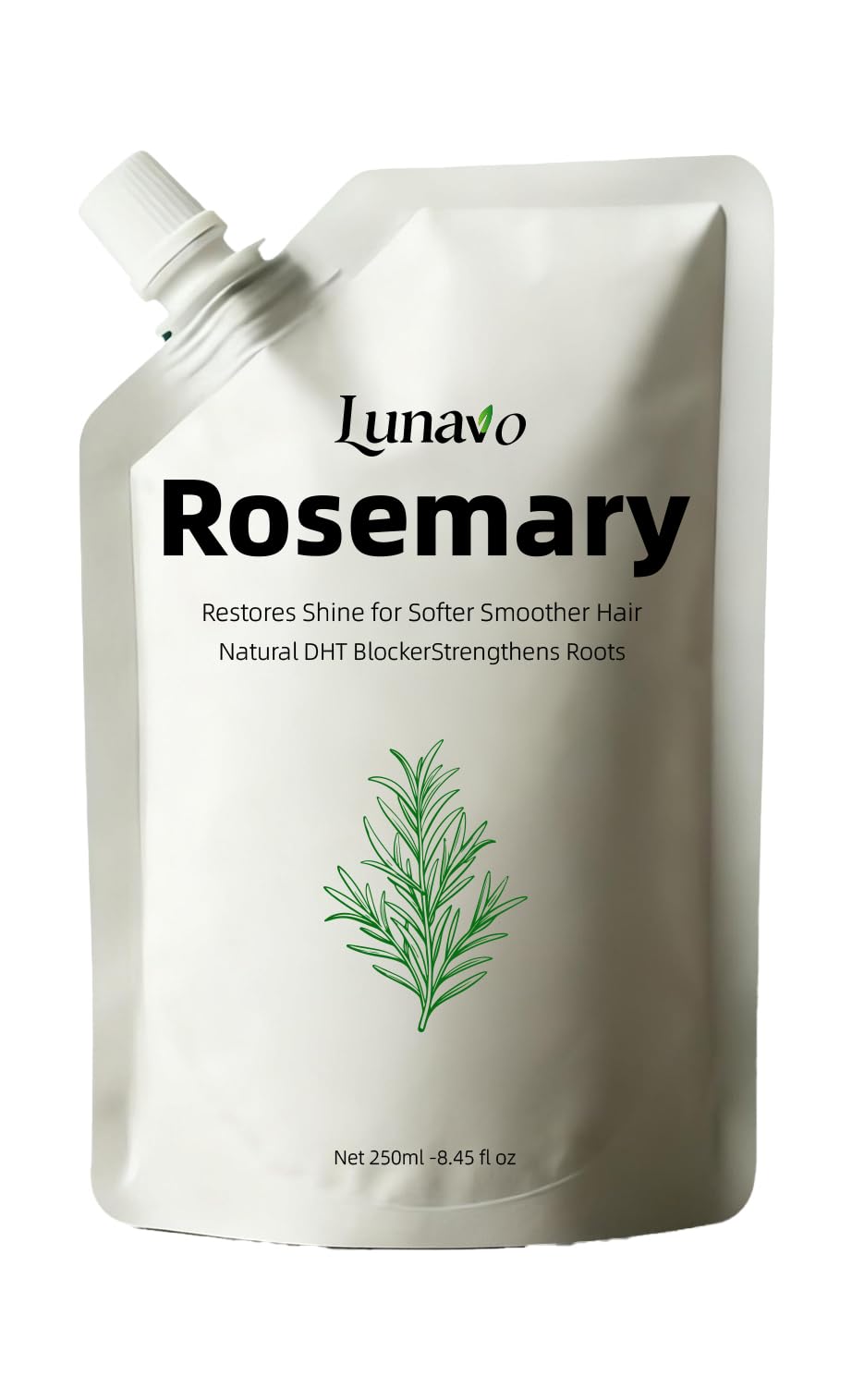 Lunauo Hair Growth Shampoo for Thicker Fuller Hair Lunauo Rosemary Shampoo For Men Women With Ginger Root Caviar
