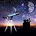 Telescope for Beginners Kids, Portable 90X Astronomical Telescope with Tripod, 2 Eyepieces, 1.5X Barlow Len