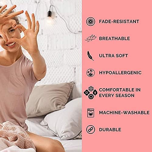 Miniatura 3 de Juego de sábanas de cabeza dividida de tamaño king - Base de cama ajustable - Sábanas de algodón egipcio 100% 18 pulgadas de profundidad, 600 hilos