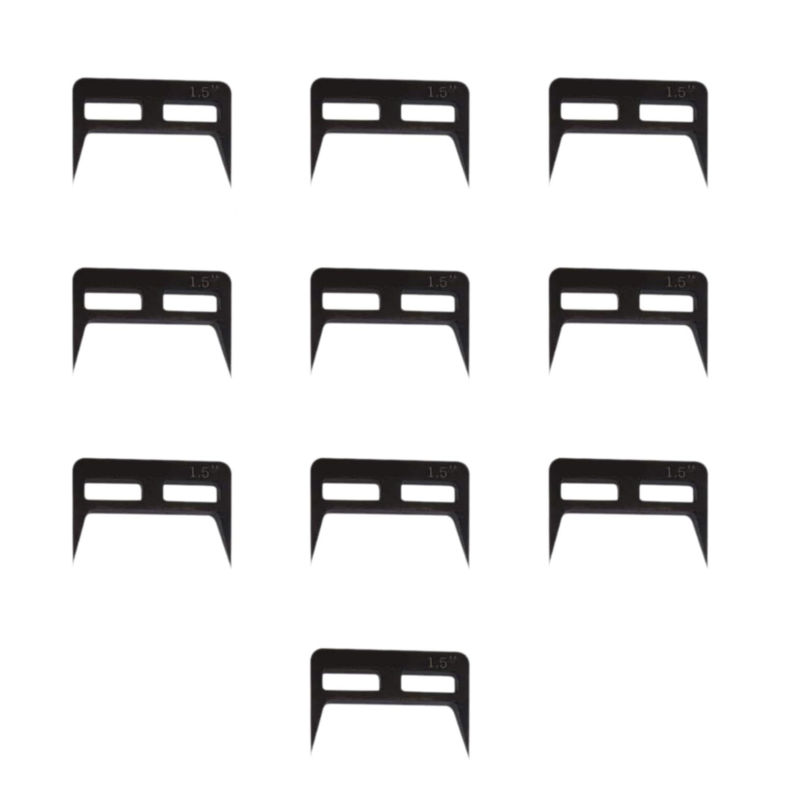 Generic 10 Pieces Pinch Dogs Woodworking Square Back Tapered Legs Mini Heavy Duty Steel Portable Sturdy Hardware Tool for Woodworking