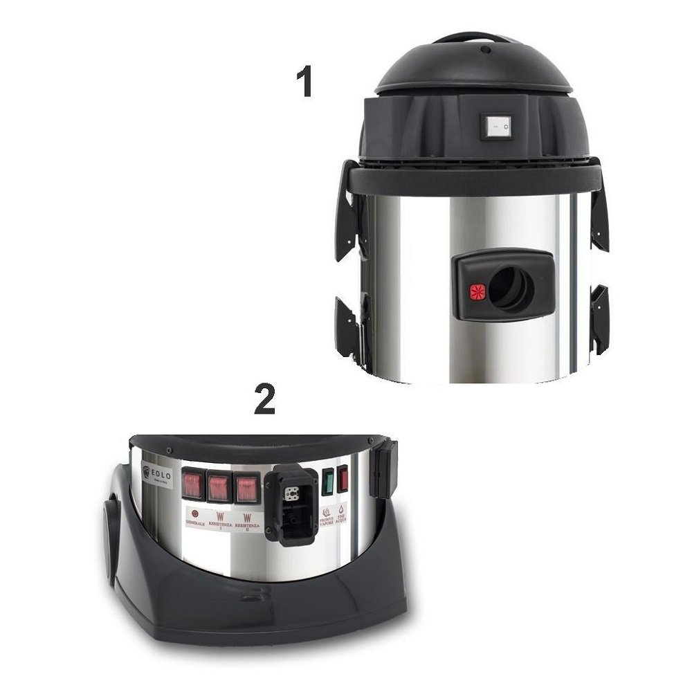 EOLO Aspirateur Nettoyeur LP04 RA Générateur Vapeur Professionnel Aspire Liquides Solides Poussière Recharge Automatique Bactéricide Assainissant Puissant Garantie de 5 Ans A++