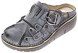 tma schuhe damen 39  TMA Damen Leder Clogs Schuhe Schwarz Used Look Slipper echt Leder Comfort Sandalen Gr. 37