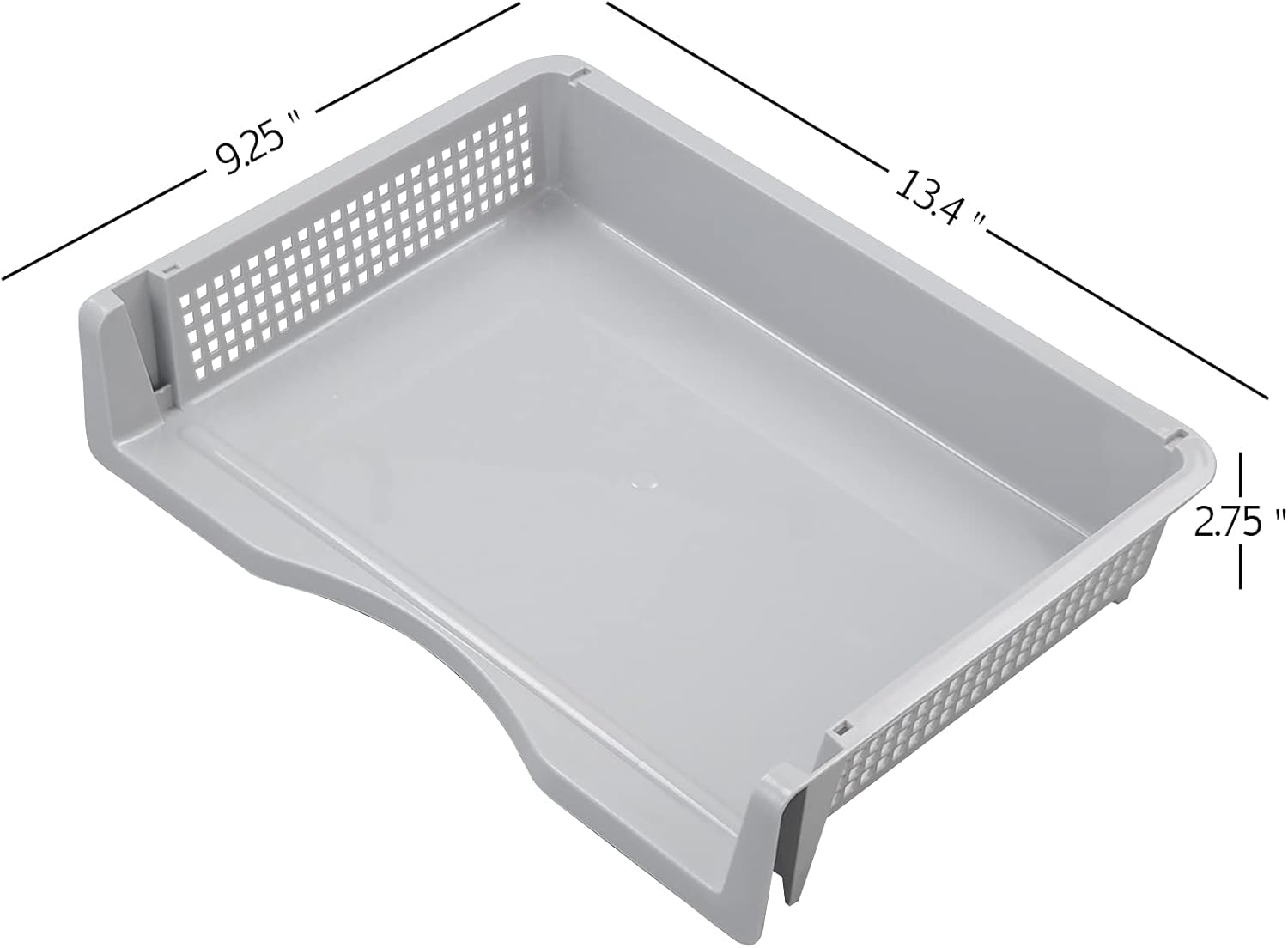 Obstnny 6 Packs Stackable Paper File Storage Tray, Plastic Desk Organizer Basket Tray