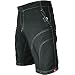 THE PUB CRAWLER - Men's Loose-Fit Bike Shorts for Commuter Cycling or Mountain Biking, with Secure Pockets (X-Large, Black - Without Padded Undershorts)