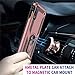Compatible with Samsung Galaxy A7 2018 Case Galaxy A750 Hybrid Back Case Dual Layer Shockproof Armor Case with 360 Degree Rotating Magnet Ring Kickstand for Galaxy A7 2018 (Pink)