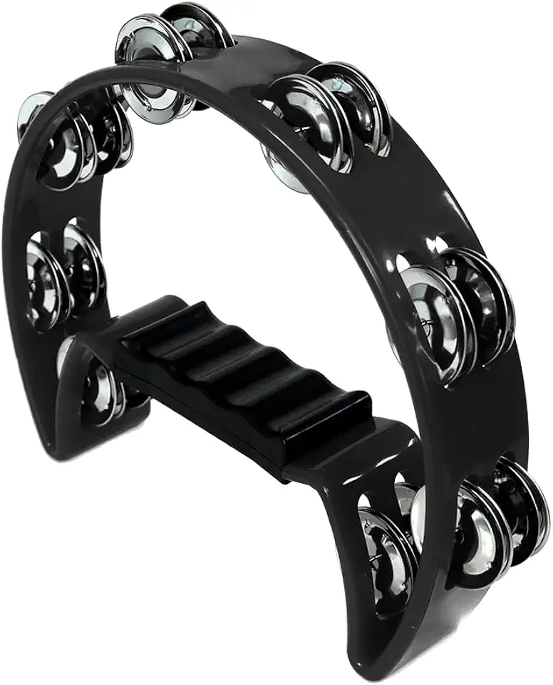 Pandeirola Pandeiro Meia Lua Cajon Percussão (PRETO)