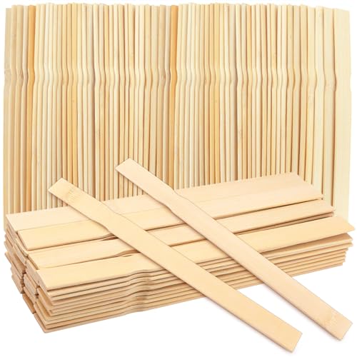 120 Pack 12 Inch Wooden Paint Stir Sticks - Multi-Purpose Paint Stirrers for Mixing Paint Garden Markers Library Labels & Craft Projects Durable Unfinished Wood Stir Sticks