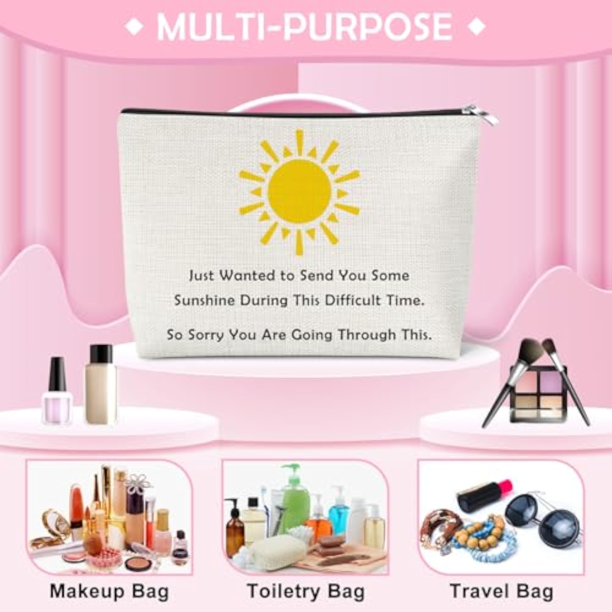 Sunshine Inspirational Makeup Bag