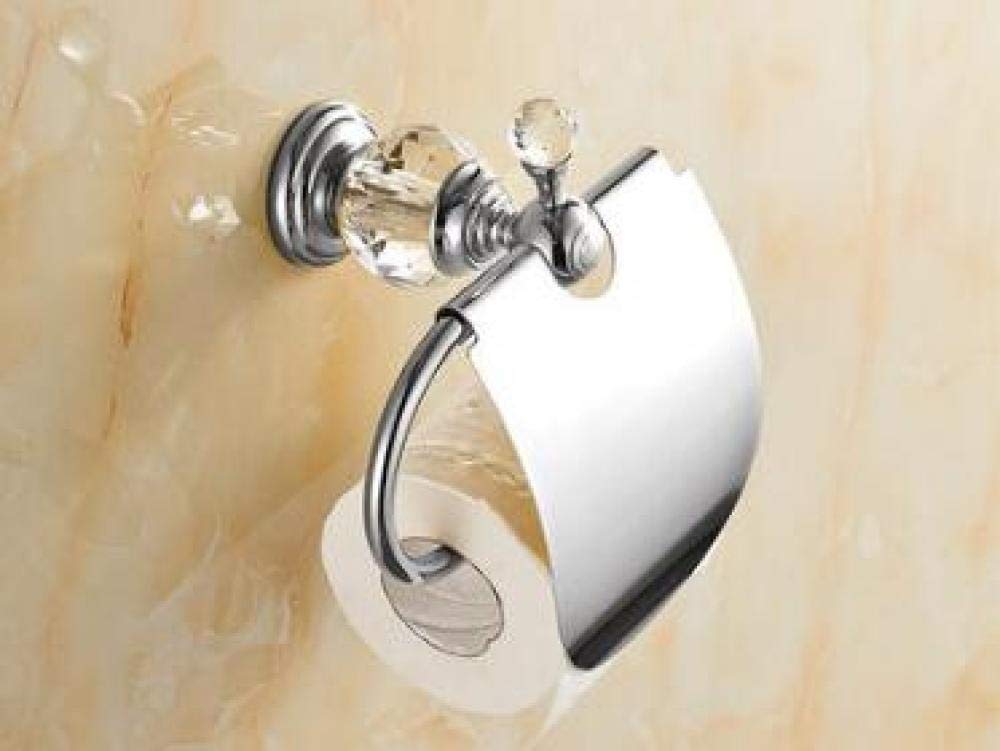 CMBSSTFC Porta Carta igienica in Ottone Dorato con Montaggio a Parete Accessori per Il Bagno Elegante Dispenser per Rotoli di Carta igienica Elegante per la casa Comodo e