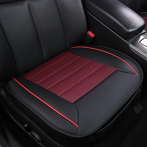 Luxury Car seat Cover Cushion Pad Mat Protector for Auto Supplies for Sedan Hatchback SUV PU leather - Without Backrest - 1 Pack Front Seat Cover