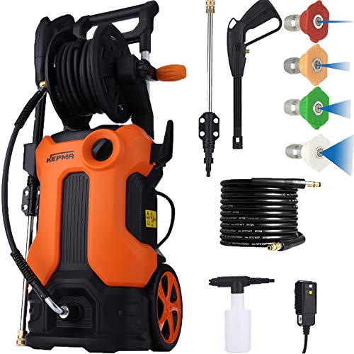 Best Cyber Monday ๐ฅ Electric Pressure Washer, 2.2GPM Power Washer 1800W High Pressure Cleaner Machine with 4 Nozzles, Spray Gun, Soap Bottle and Hose Reel for Homes Cars Driveways Patios Garden (Orange) Best Cyber Monday ๐ฅ Electric Pressure Washer, 2.2GPM Power Washer 1800W High Pressure Cleaner Machine with 4 Nozzles, Spray Gun, Soap Bottle and Hose Reel for Homes Cars Driveways Patios Garden (Orange)