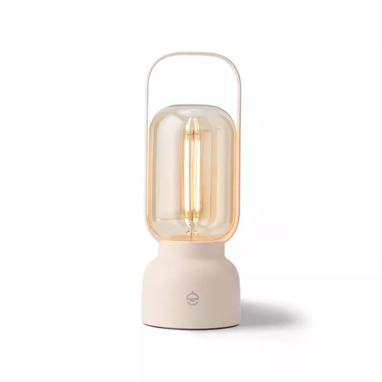 Z4T8M2K6G5 Bedside Lamp Bedside Night Light Dimmable Outdoor Portable Lamp Rechargeable Table Cafe Bar Ambient(Beige)