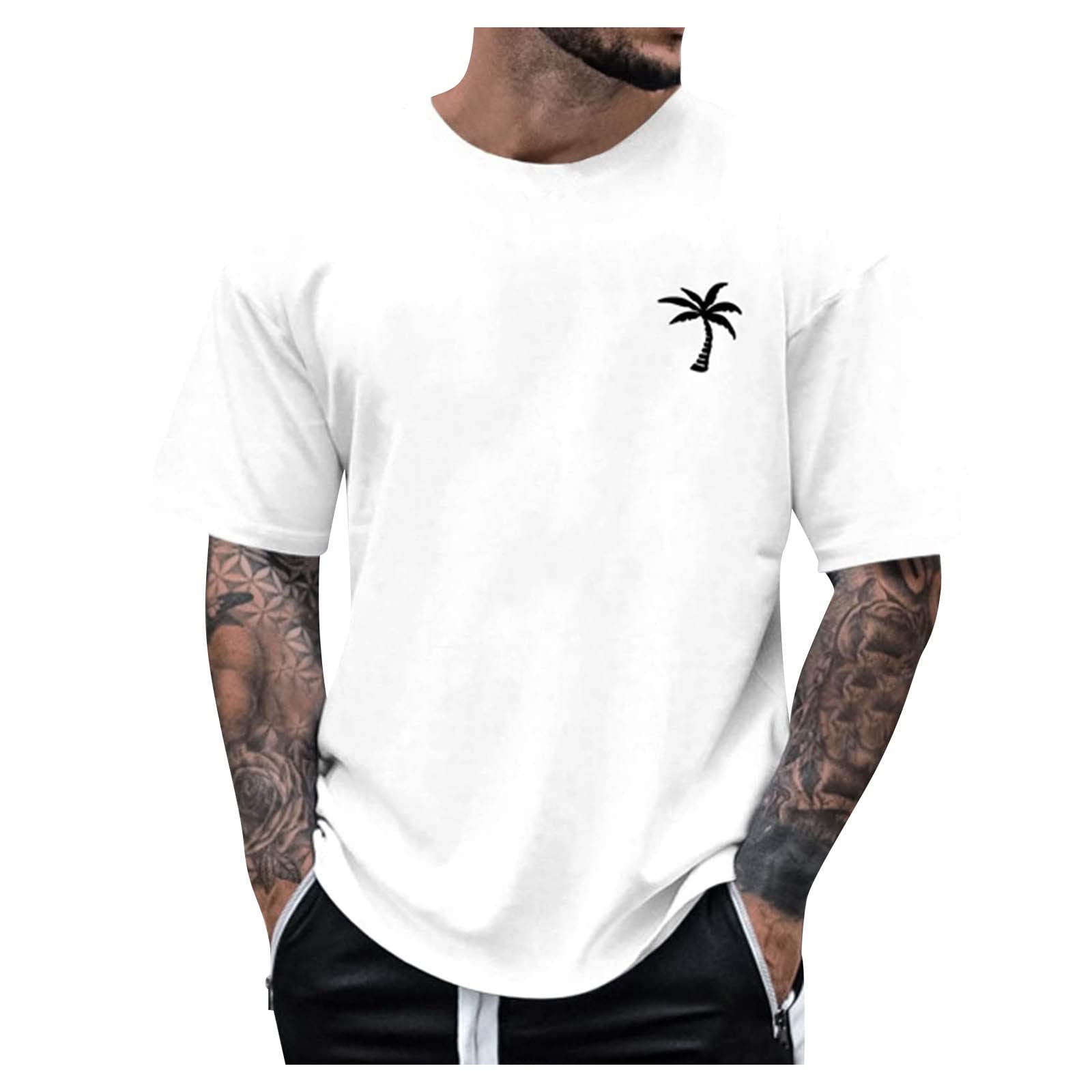 Generic Mens Casual Shirts Graphic Round Neck Short Sleeve Loose Summer Fashion T-Shirt