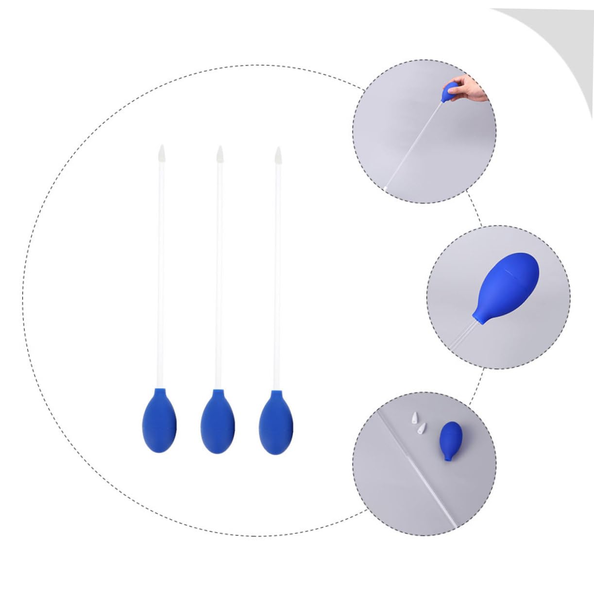 BESPORTBLE 3pcs Fish Tank Pump Aquarium Vacuum Cleaner Portable Water Changer for Fish Tank Cleaning